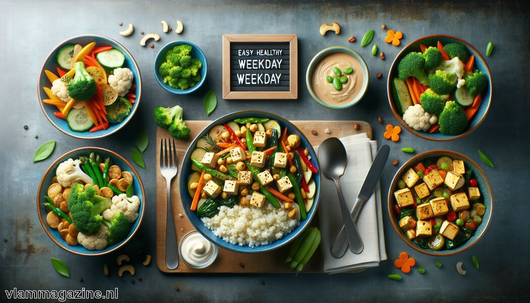 Bloemkoolrijst met roerbakgroenten en tofu - 5 makkelijke en gezonde recepten voor doordeweeks