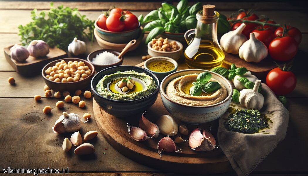 Varieer met smaakmakers en ingrediënten   - Zelf kruidenboter, hummus en pesto maken in 5 minuten