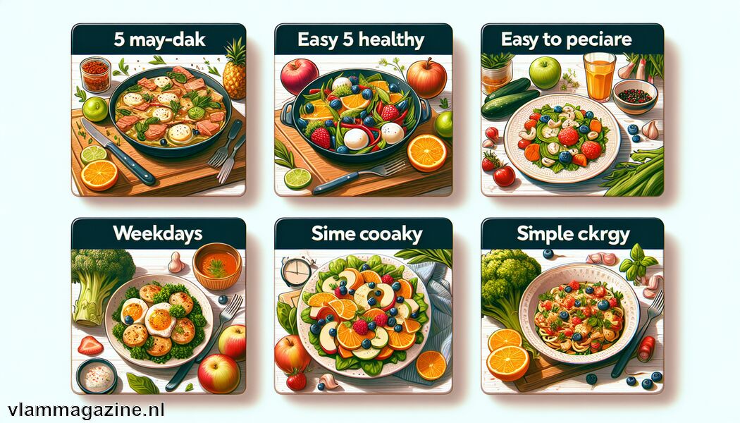 5 makkelijke en gezonde recepten voor doordeweeks
